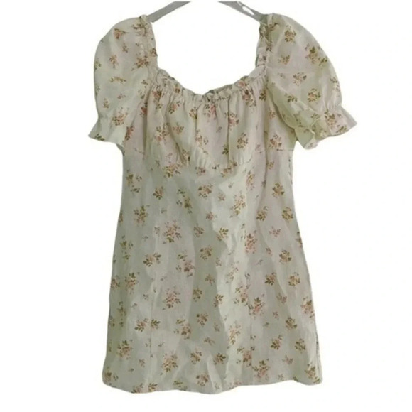 Reformation Robles Mini Dress Linen B624 - Picture 2 of 4